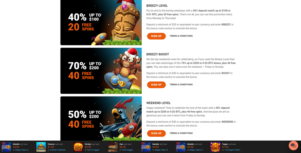 LevelUp Online Casino No Down Payment Incentive Codes & Promotions LevelUp Online Casino No Down Payment Incentive Codes & Promotions